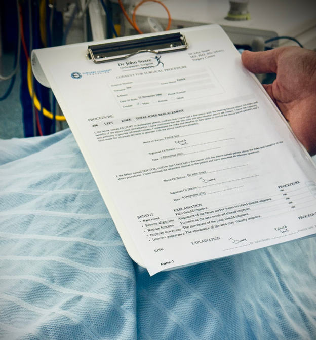 Clear, Printable Consent for WHO Check-lists and Time-outs